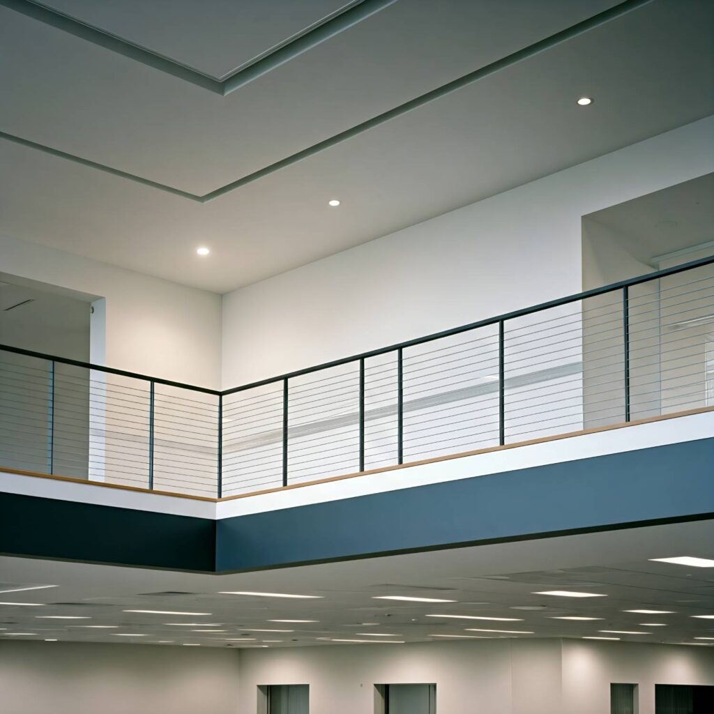 Mezzanine with Balustrade: Style and Safety